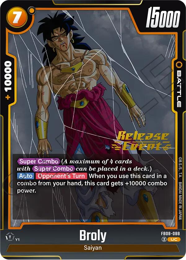 Broly (FB08-088) [Saiyan's Pride Release Event] | Total Play
