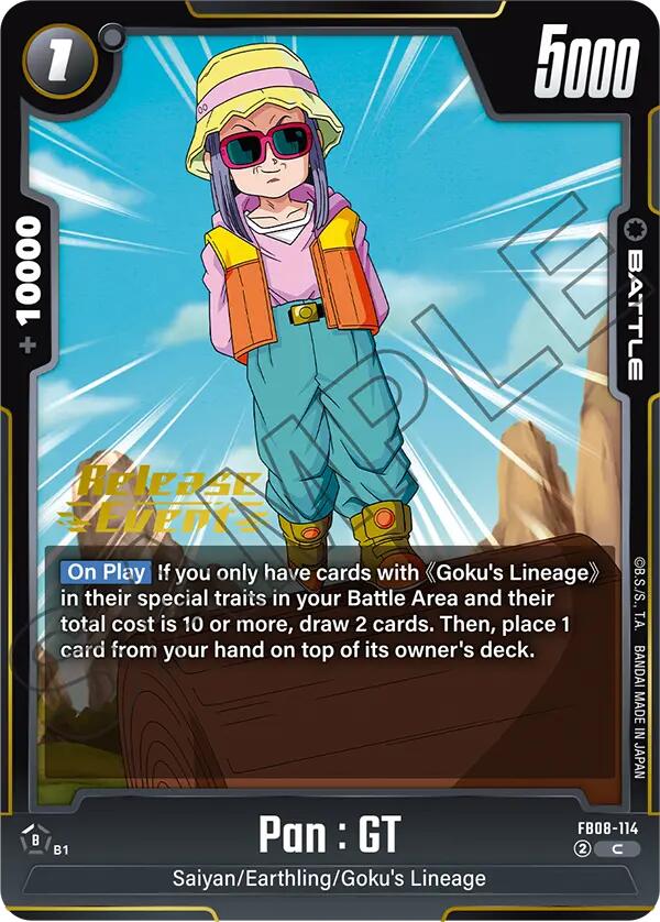 Pan : GT (FB08-114) [Saiyan's Pride Release Event] | Total Play