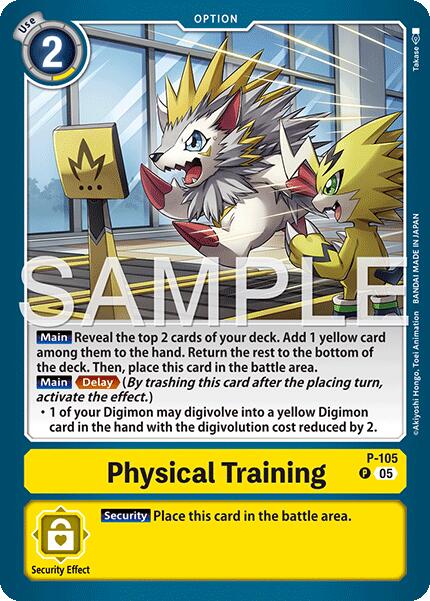 Physical Training [P-105] (Alternate Art) [Starter Deck: Amethyst Mandala Advanced Deck Set] | Total Play