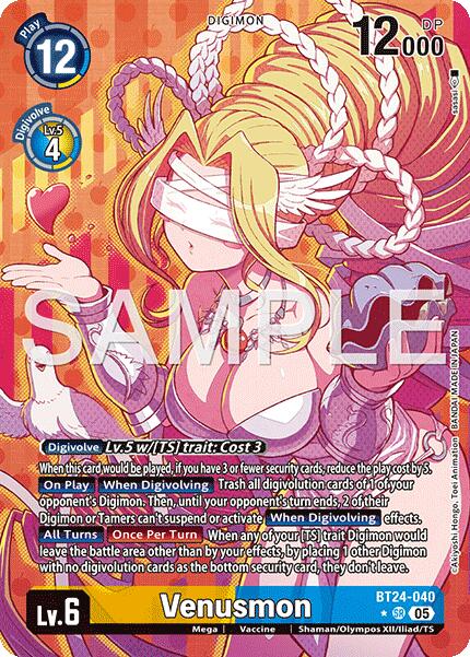 Venusmon [BT24-040] (Alternate Art) [Time Stranger] | Total Play