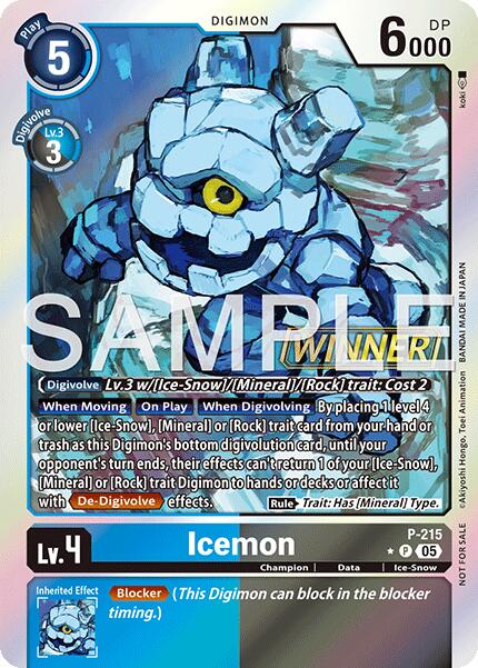 Icemon [P-215] (Official Store Tournament 2026 Vol. 1 Winner) [Promotional Cards] | Total Play
