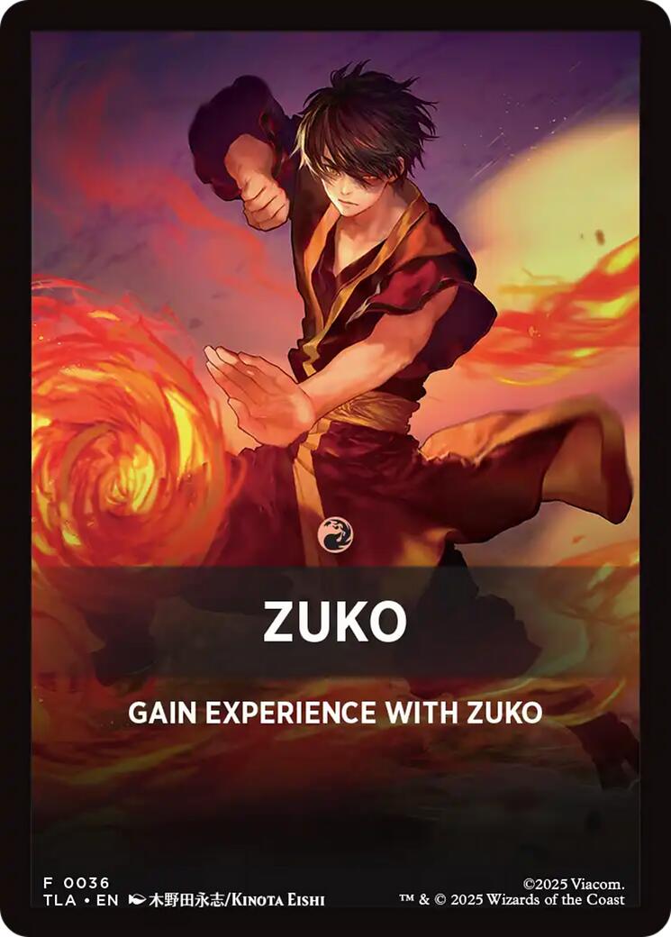 Zuko Theme Card [Avatar: The Last Airbender Tokens] | Total Play