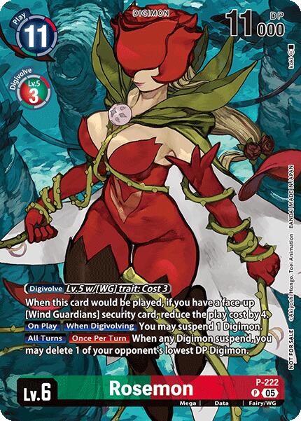 Rosemon [P-222] (Time Stranger Box Topper) [Promotional Cards] | Total Play