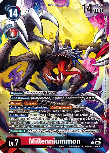 Millenniummon [P-220] (Time Stranger Box Topper) [Promotional Cards] | Total Play