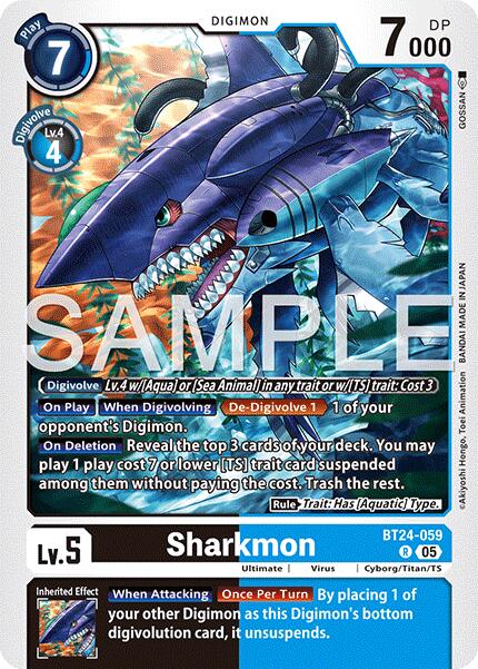 Sharkmon [BT24-059] [Time Stranger] | Total Play