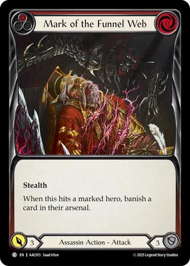 Mark of the Funnel Web (Red) [AAC013] (Armory Deck: Arakni) | Total Play