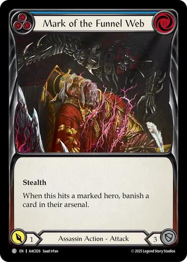 Mark of the Funnel Web (Blue) [AAC026] (Armory Deck: Arakni) | Total Play