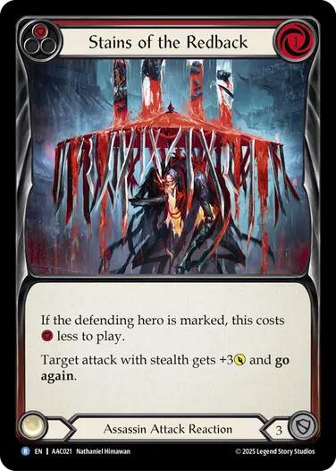 Stains of the Redback [AAC021] (Armory Deck: Arakni) | Total Play
