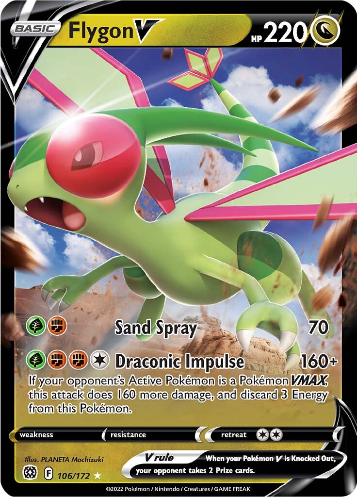 Flygon V (106/172) [Sword & Shield: Brilliant Stars] | Total Play