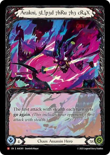 Arakni, 5L!p3d 7hRu 7h3 cR4X (Extended Art) [AAC001] (Armory Deck: Arakni) | Total Play