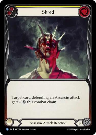Shred (Yellow) [AAC023] (Armory Deck: Arakni) | Total Play