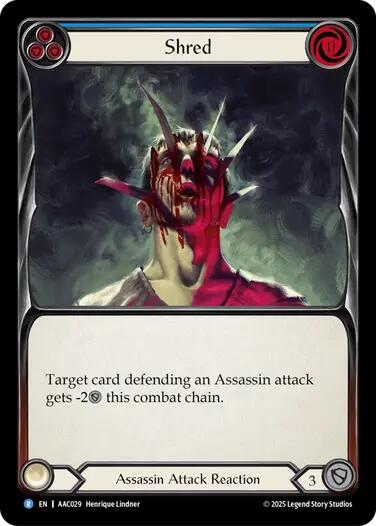Shred (Blue) [AAC029] (Armory Deck: Arakni) | Total Play