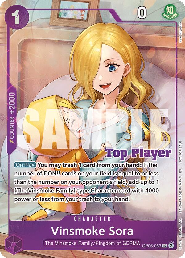 Vinsmoke Sora (CS 25-26 Top Player Pack Vol. 2) [One Piece Promotion Cards] | Total Play