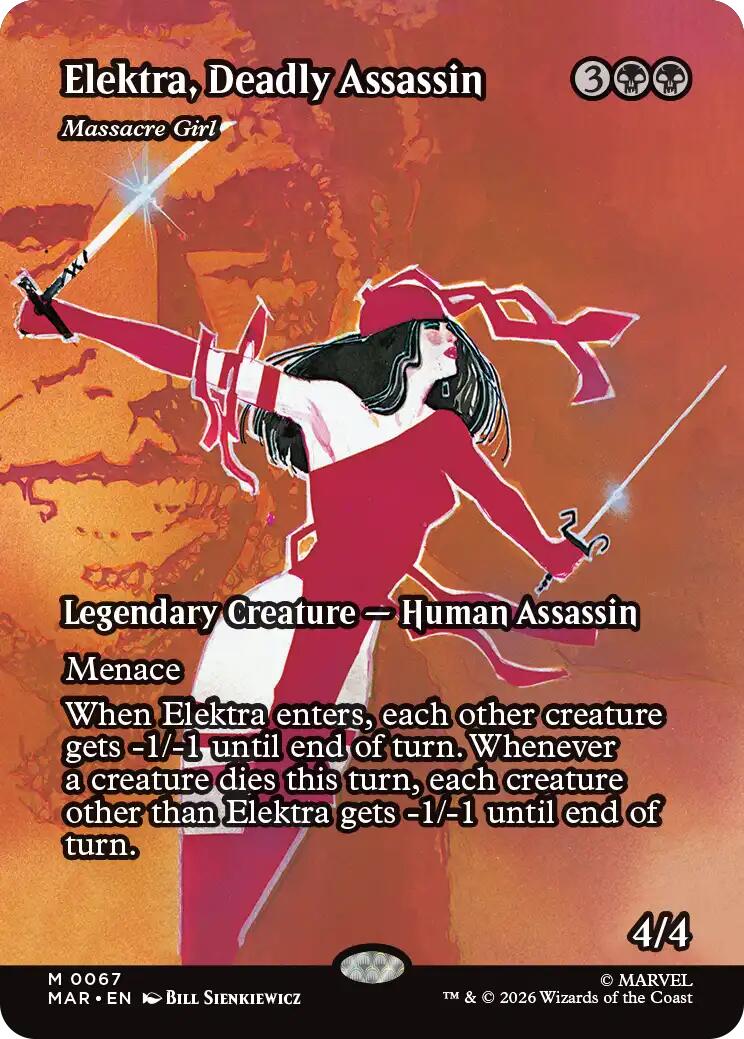 Elektra, Deadly Assassin - Massacre Girl (Borderless) [Marvel Universe: Eternal-Legal] | Total Play
