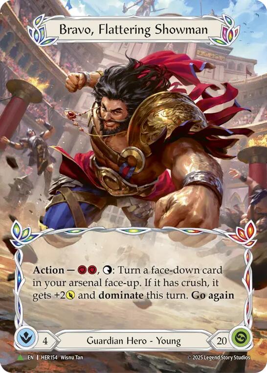 Bravo, Flattering Showman [HER154] (Promo)  Cold Foil | Total Play