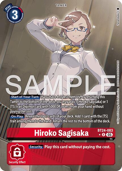 Hiroko Sagisaka [BT24-083] (Alternate Art) [Time Stranger] | Total Play