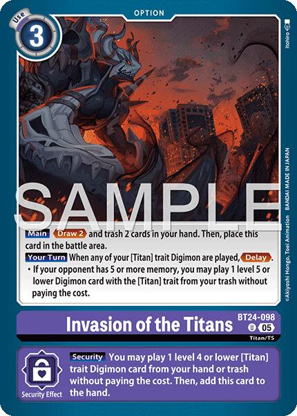 Invasion of the Titans [BT24-098] [Time Stranger] | Total Play