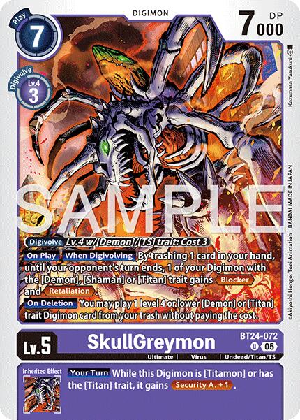 SkullGreymon [BT24-072] [Time Stranger] | Total Play
