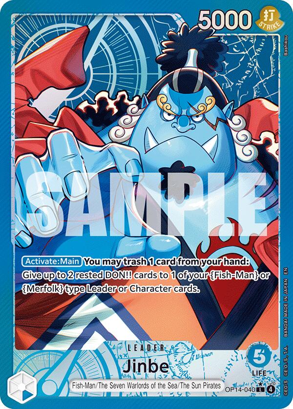 Jinbe (OP14-040) (Alternate Art) [The Azure Sea's Seven] | Total Play