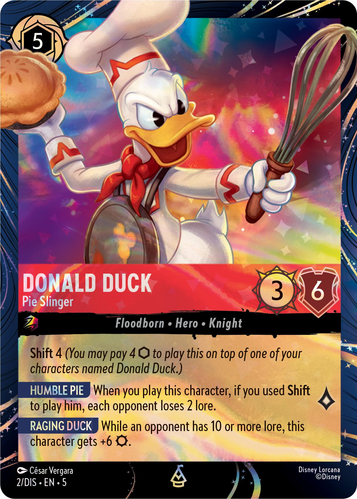 Donald Duck - Pie Slinger (2) [Promo Cards] | Total Play