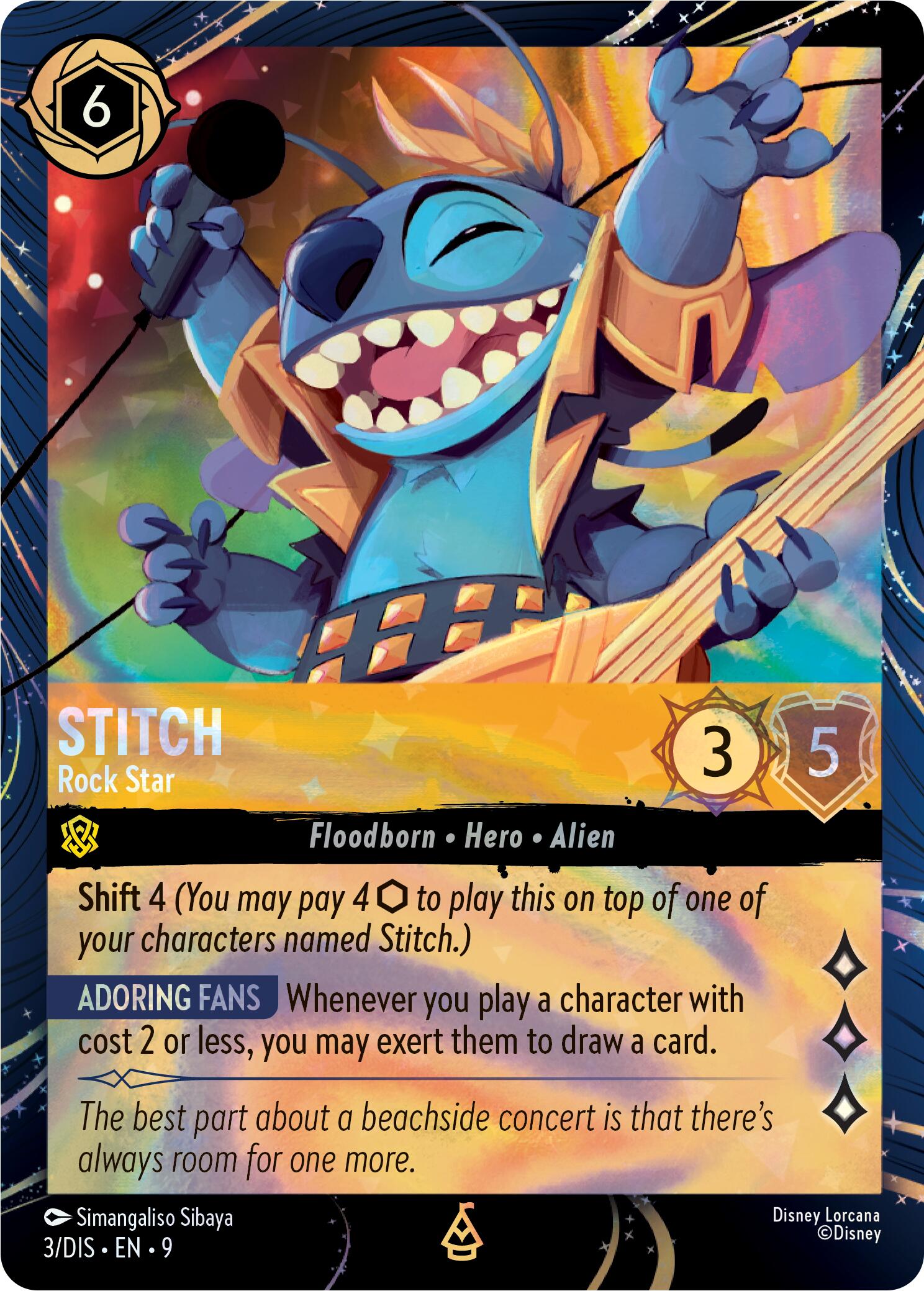 Stitch - Rock Star (3) [Promo Cards] | Total Play