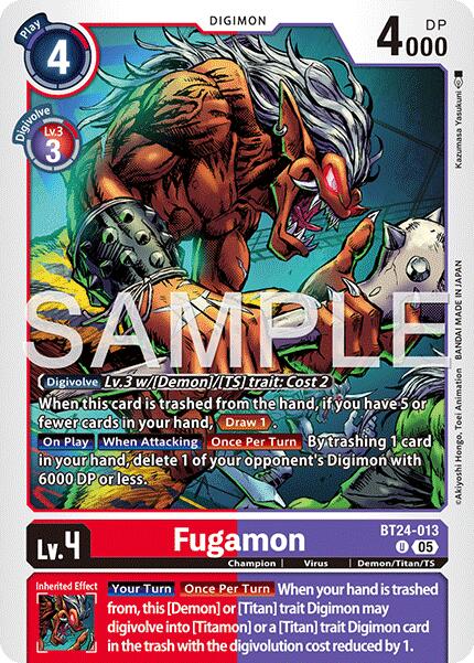 Fugamon [BT24-013] [Time Stranger] | Total Play