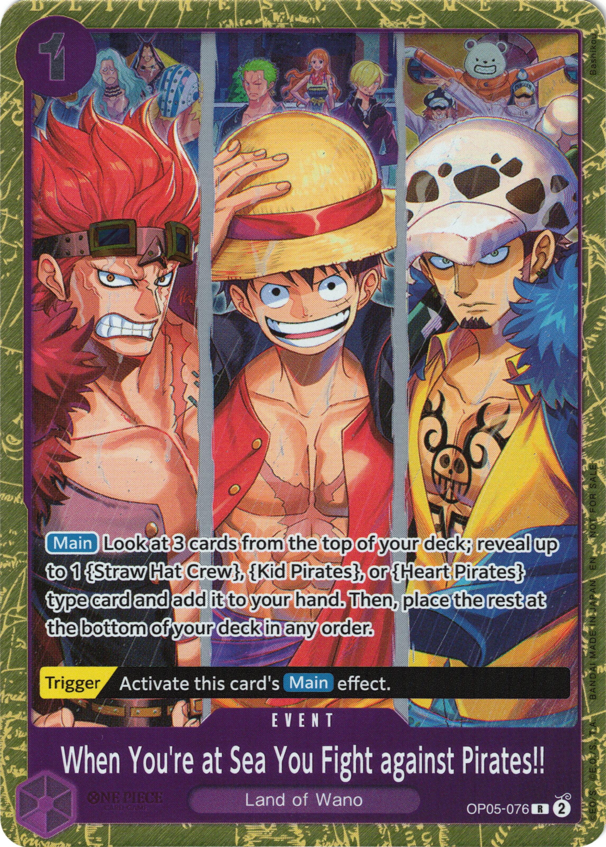When You're at Sea You Fight against Pirates!! (2025 Pirates League Finals Textured Foil) [One Piece Promotion Cards] | Total Play