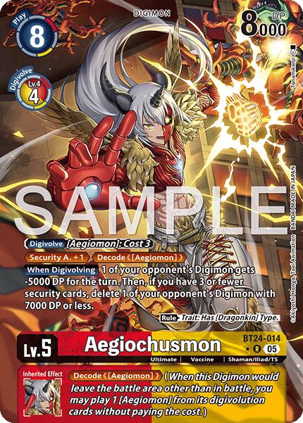 Aegiochusmon [BT24-014] (Alternate Art) [Time Stranger] | Total Play