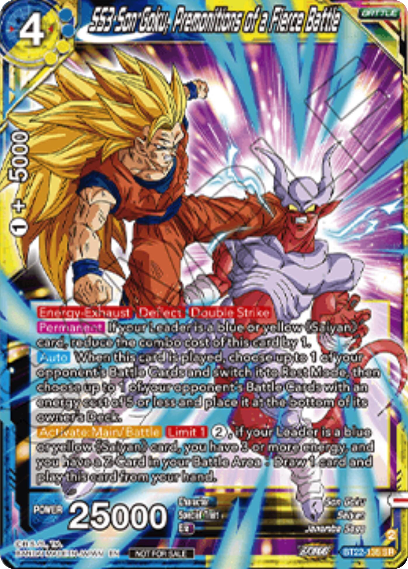 SS3 Son Goku, Premonitions of a Fierce Battle (Championship 2025 Finals Pack) (BT22-135) [Tournament Promotion Cards] | Total Play
