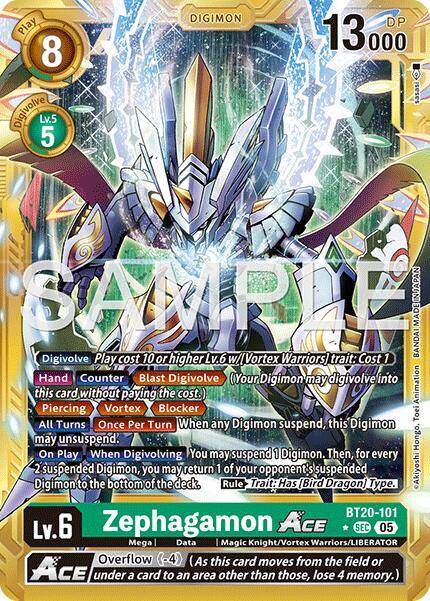 Zephagamon ACE [BT20-101] (Alternate Art) [Advanced Booster Digimon Generation] | Total Play