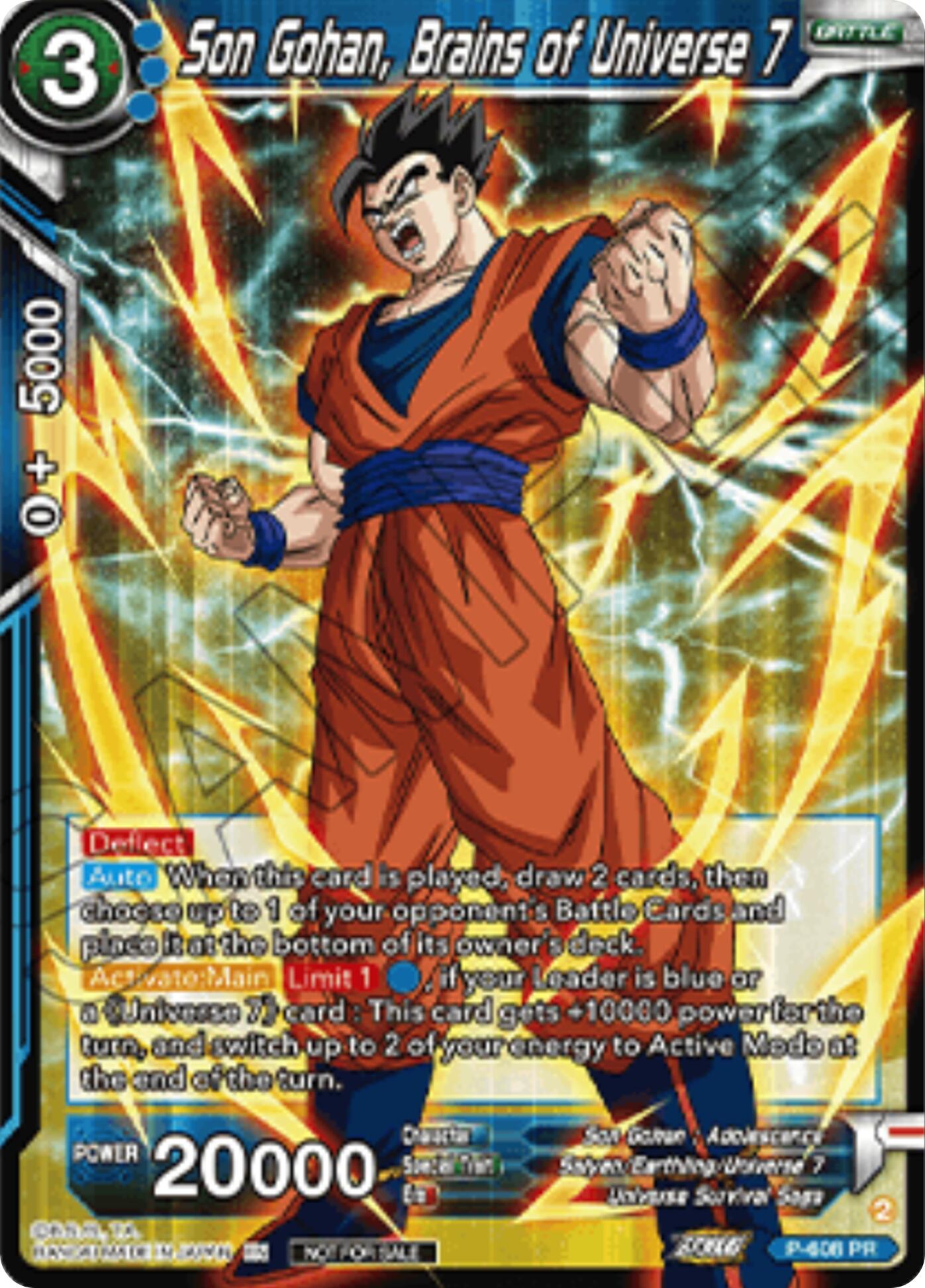 Son Gohan, Brains of Universe 7 (Championship 2025 Finals Pack) (P-608) [Tournament Promotion Cards] | Total Play
