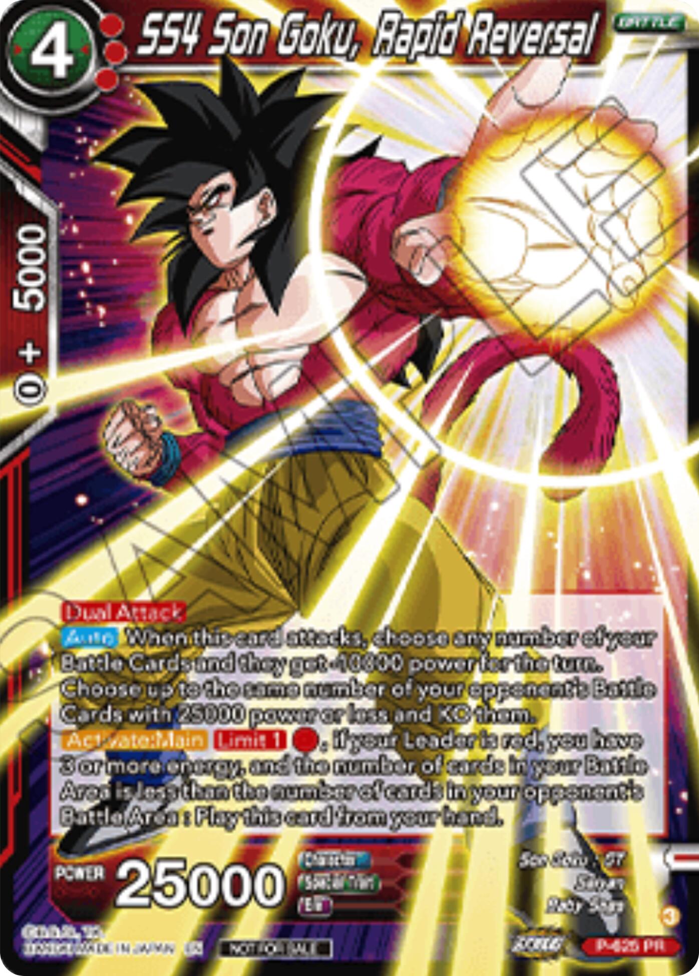 SS4 Son Goku, Rapid Reversal (Championship 2025 Finals Pack) (P-625) [Tournament Promotion Cards] | Total Play