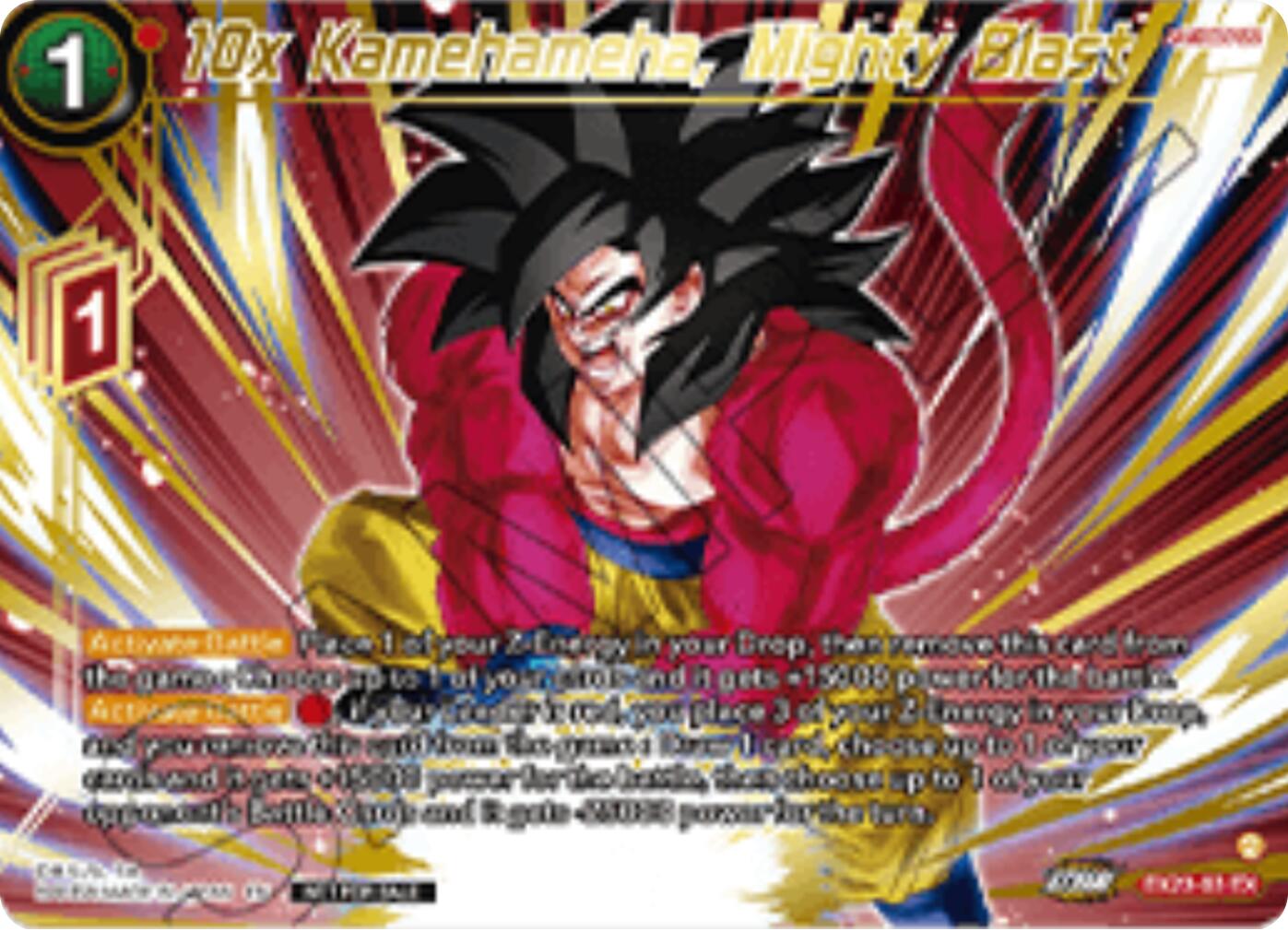 10x Kamehameha, Mighty Blast (Championship 2025 Finals Premium Pack) (EX28-03) [Tournament Promotion Cards] | Total Play