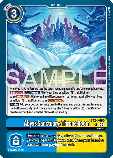 Abyss Sanctuary: Throne Room [BT24-090] [Time Stranger] | Total Play