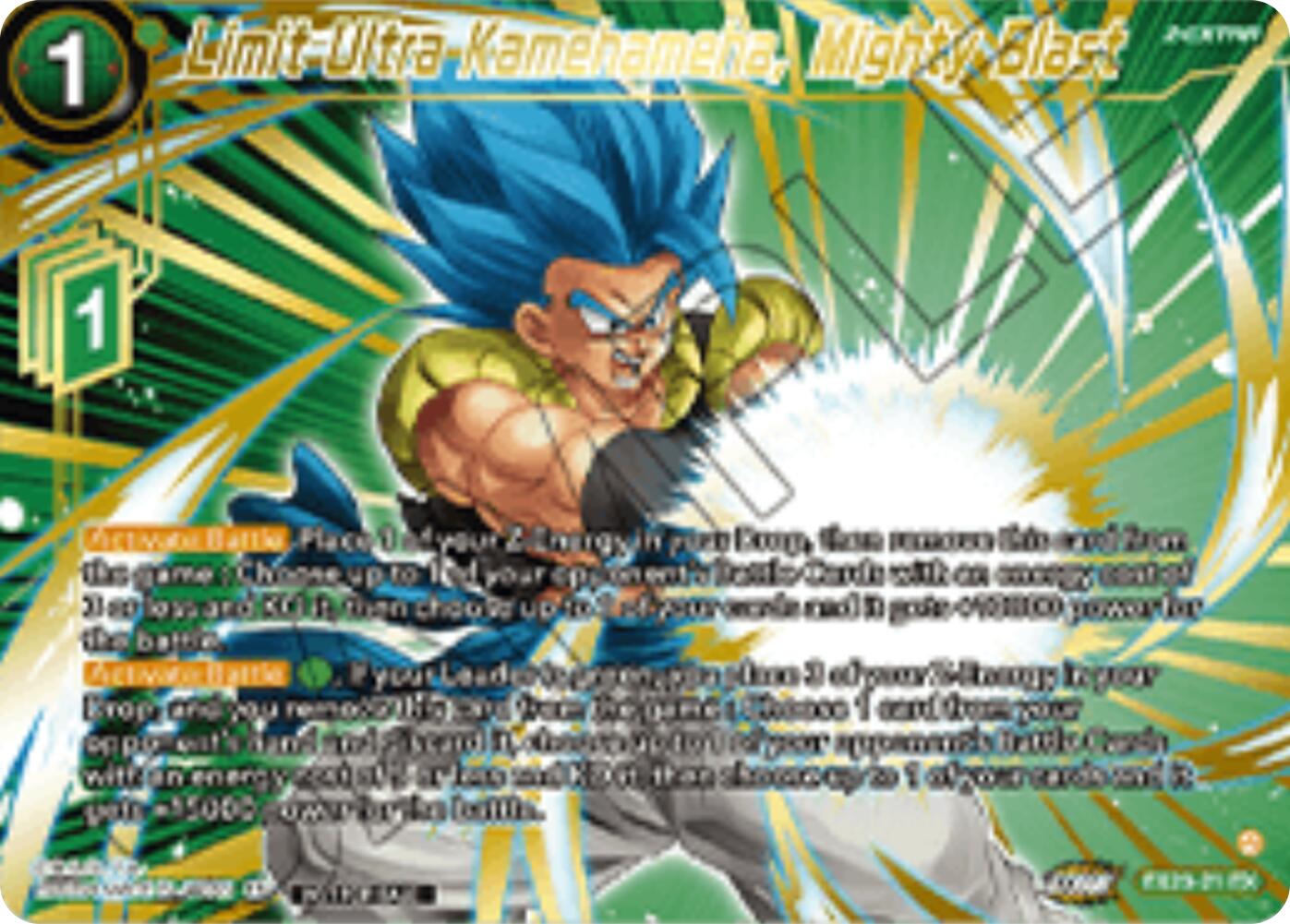 Limit Ultra Kamehameha, Mighty Blast (Championship 2025 Finals Premium Pack) (EX23-21) [Tournament Promotion Cards] | Total Play