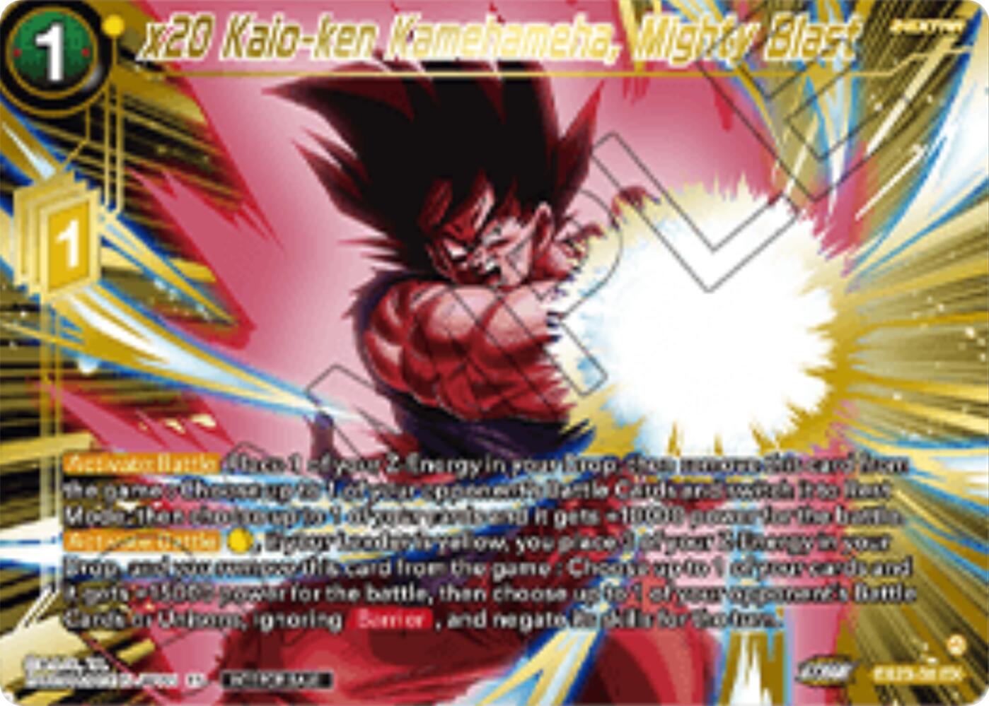 x20 Kaio-ken Kamehameha, Mighty Blast (Championship 2025 Finals Premium Pack) (EX23-30) [Tournament Promotion Cards] | Total Play