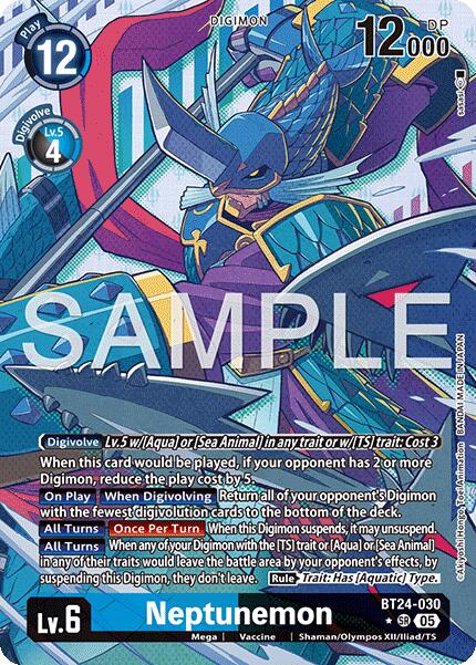 Neptunemon [BT24-030] (Alternate Art) [Time Stranger] | Total Play