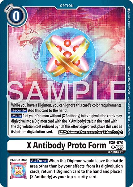 X Antibody Proto Form [EX5-070] [Advanced Booster Digimon Generation] | Total Play