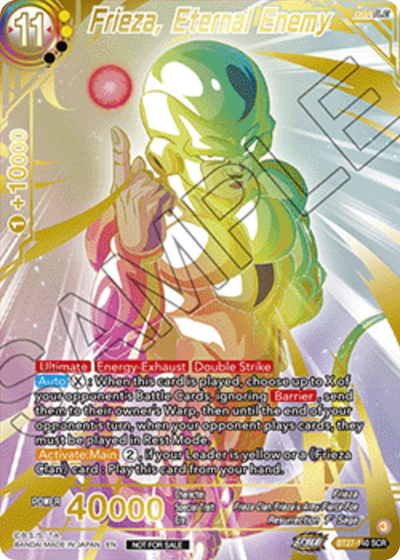Frieza, Eternal Enemy (Championship 2025 Finals Alternate Art Card) (BT27-140) [Tournament Promotion Cards] | Total Play
