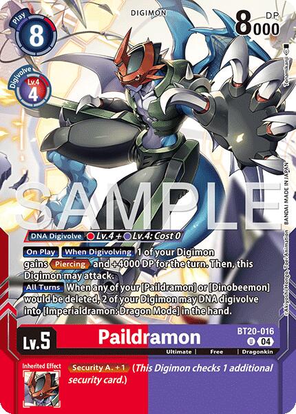 Paildramon [BT20-016] (Digimon Card Game Playmat & Card Set) [Release Special Booster Ver.2.5 Promos] | Total Play