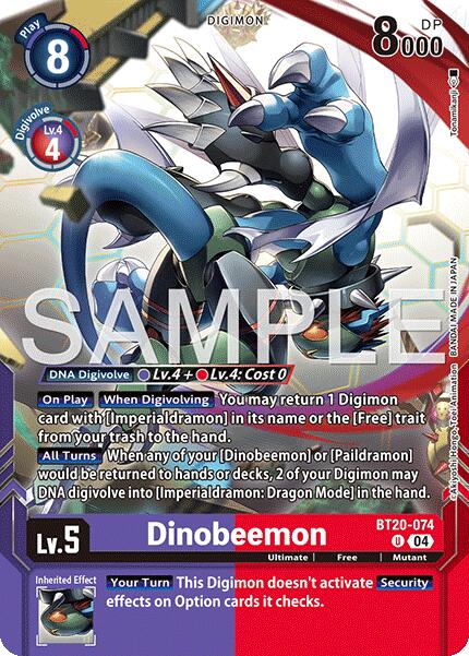 Dinobeemon [BT20-074] (Digimon Card Game Playmat & Card Set) [Release Special Booster Ver.2.5 Promos] | Total Play