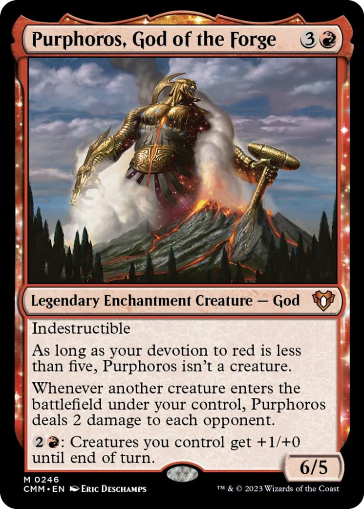 Purphoros, God of the Forge [Commander Masters] | Total Play