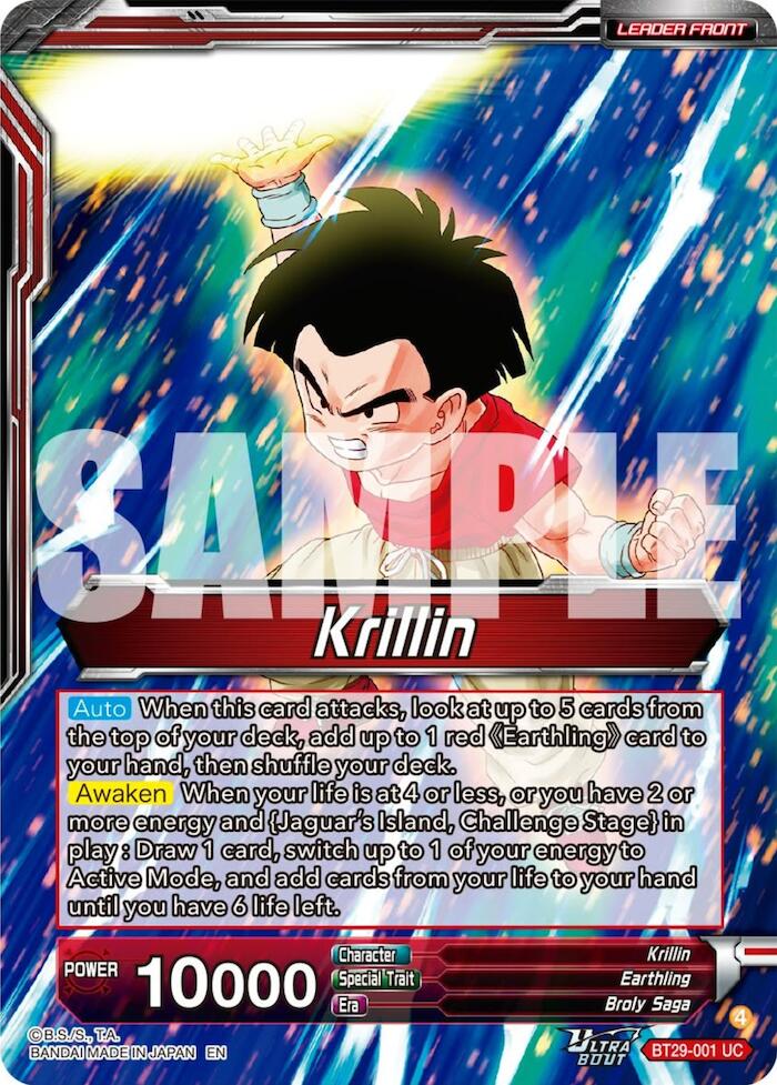 Krillin // Krillin, Grown-up Support (BT29-001) [Fearsome Rivals] | Total Play