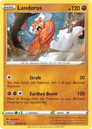 Landorus (148/264) (Cosmos Holo) [Sword & Shield: Fusion Strike] | Total Play