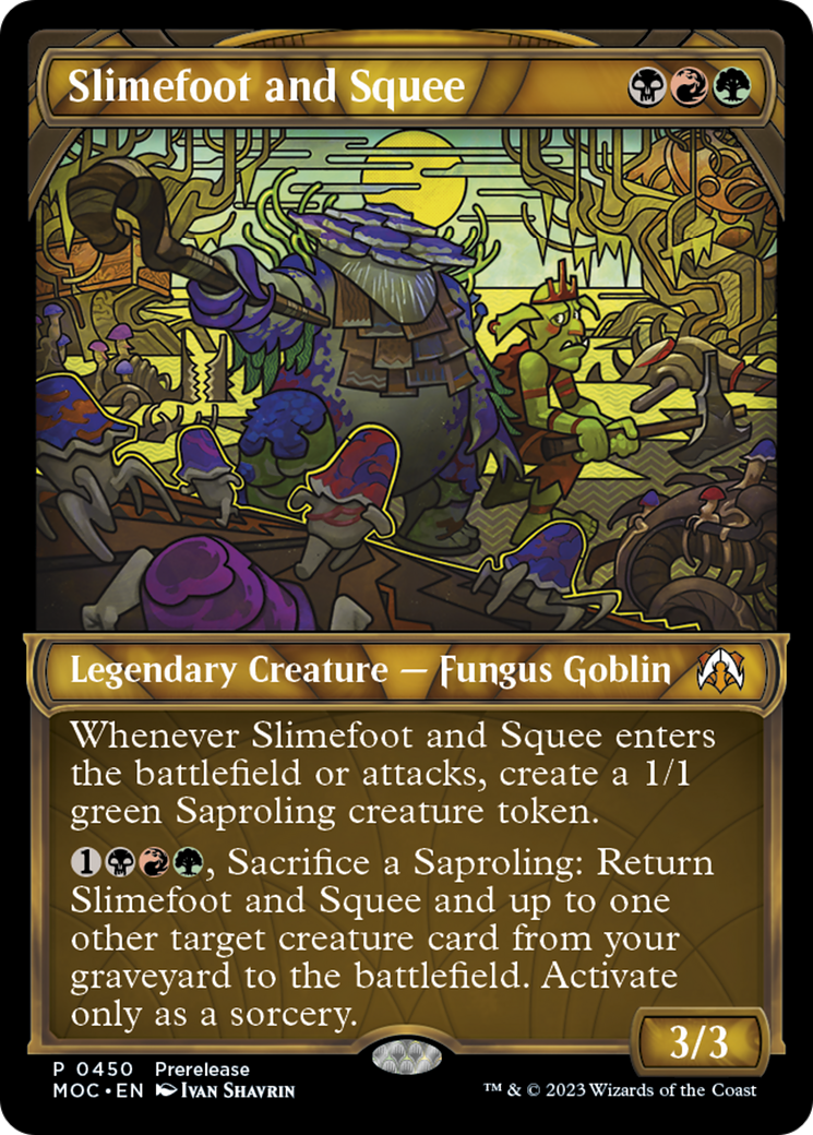 Slimefoot and Squee (Showcase Planar Booster Fun) [March of the Machine Commander Prerelease Promos] | Total Play