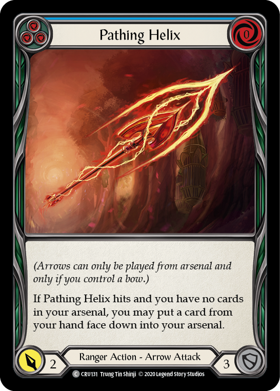 Pathing Helix (Blue) [CRU131] (Crucible of War)  1st Edition Rainbow Foil | Total Play