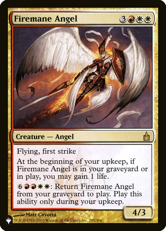 Firemane Angel [The List] | Total Play