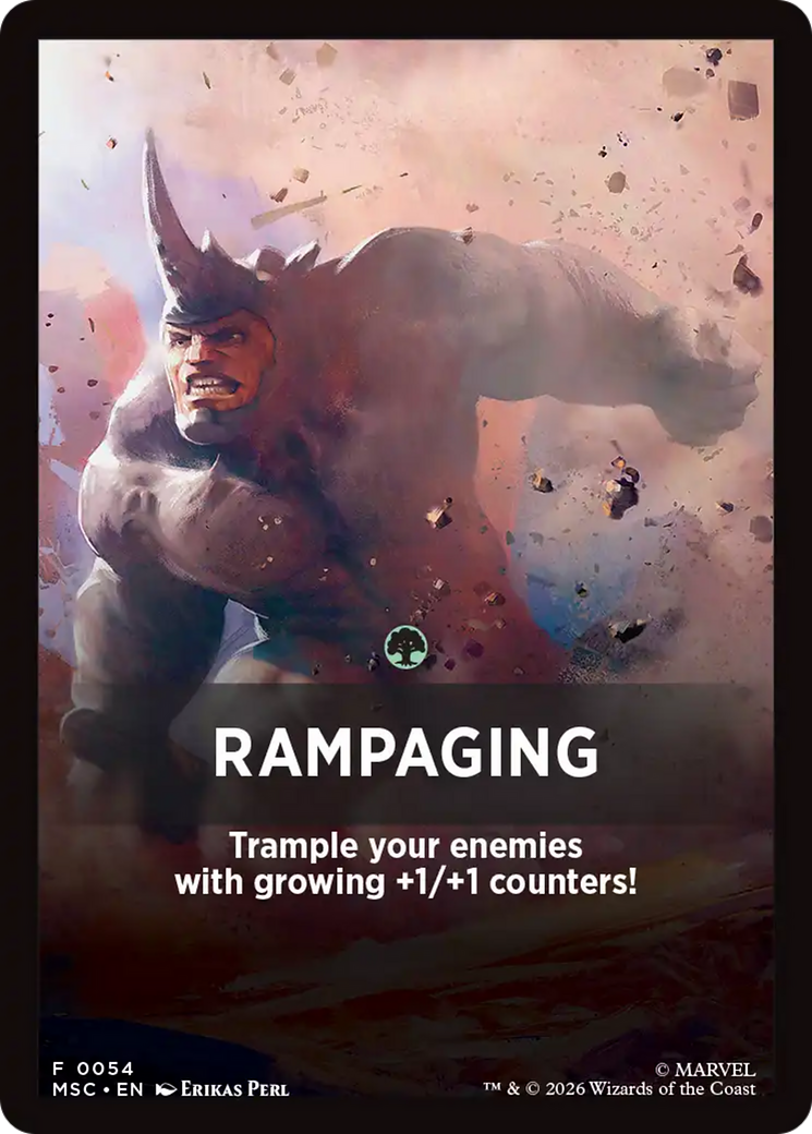 Rampaging Theme Card [Marvel Super Heroes Commander] | Total Play