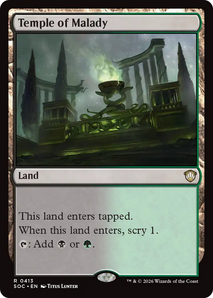 Temple of Malady [Secrets of Strixhaven Commander] | Total Play