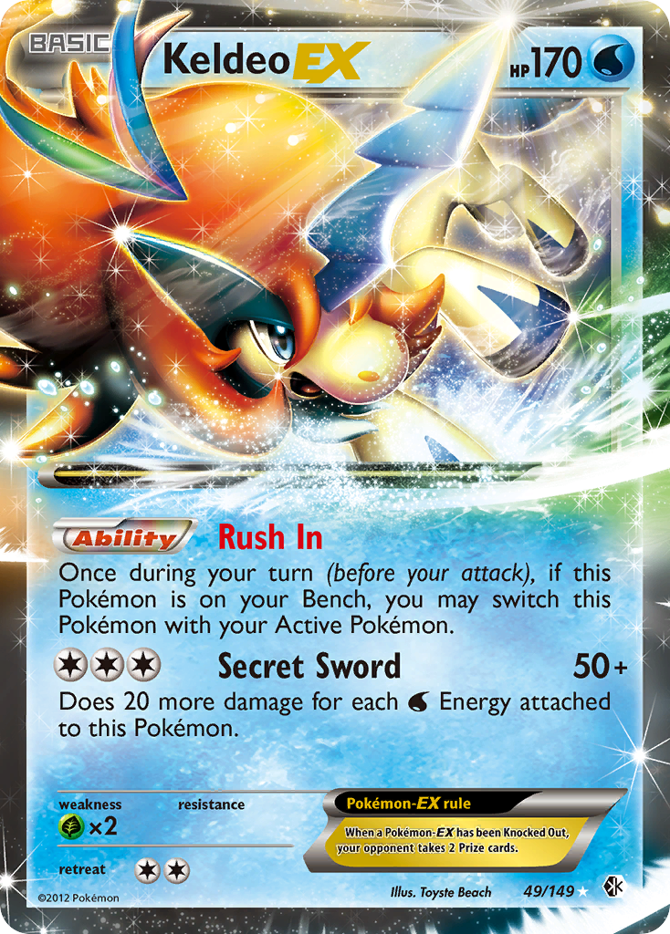 Keldeo EX (49/149) [Black & White: Boundaries Crossed] | Total Play